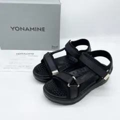 YONAMINE整うサンダル 足ツボ師監修 Mサイズ シャイニーブラック