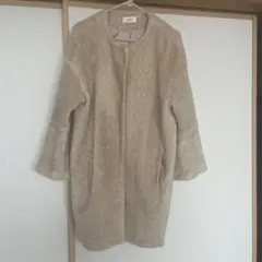 DEICY ベージュ ファー ロングコートのサムネイル