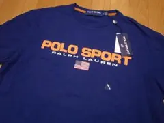 POLO SPORT復刻ポロスポーツLOGOアメリカ星条旗TシャツM新品ポロスポ