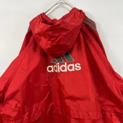 00s y2k USA古着 刺繍 ナイロンジャケット 赤