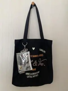 WEB限定 ポールアンドジョー アクセソワトートバッグ 黒 クリアポーチ付