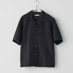 【美品】 EMBROIDERY SHEER WASHER SHIRT チャコール