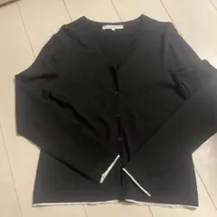 UNTITLED アンタイトル 長袖 カーディガン 黒 白のサムネイル
