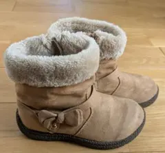 ディズニー　スエード調ボアブーツ　20cm