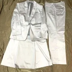 ●スーツ３点　美品　23区　ストレッチパンツスーツ　替スカート　ベージュ スーツ3点 美品 23区 ストレッチパンツスーツ 替スカート ベージュ