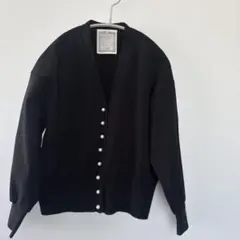 □美品2025BEARDSLEYサラッとロングカーディガン羽織り黒ゆったり