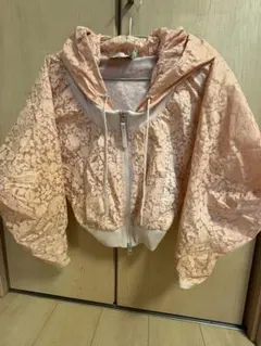 新品未使用 定価8万 Max Mara ナイロンジャケット 水玉 ドット柄ピンク 