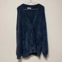 AUNT MARIE'S ダークブルー カーディガン