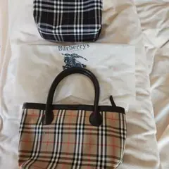 Burberrys チェック柄 ハンドバッグ