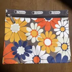 LeSportsac フラワーパターン ポーチ