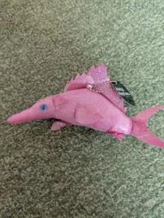 アニマルキーチェーン　カジキ　ピンク　マスコット　ぬいぐるみ