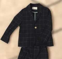 ARCH&LINE アーチアンドラインスーツ 入学式　紺ウィンドウペーン