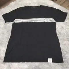 AZUL ブラック Tシャツ Sサイズ ストライプ