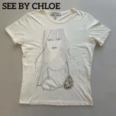 SEE BY CHLOE 半袖 Tシャツ グラフィック スパンコール　細身のサムネイル