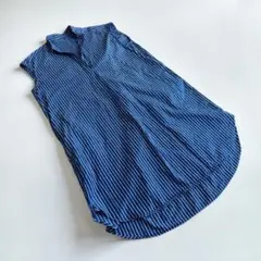 美品！ヌキテパ ストライプ コットン ロング ワンピース ZARA MARIHA