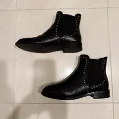 スタッカート　インボアスタッズサイドゴアブーツ　23cm