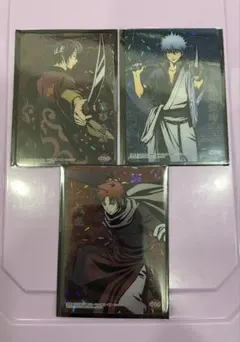 銀魂　クリアコレクションカード　坂田銀時　高杉晋助　神威