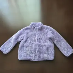 ユニクロラベンダー色 フリースジャケット 120cm