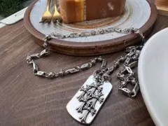 ⭐️PY　ネックレス　スクエアネックレス　刻印有り