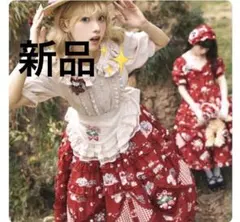 LIZLISA スウィートラテ柄ワンピース ブラウン - メルカリ