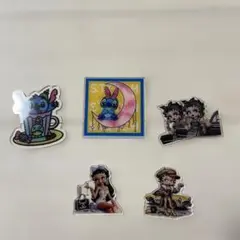 新品　未使用　アクリル　スティッチ8㎝　ベティ5㎝　かわいい　かっこいい