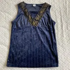 ベロア タンクトップ