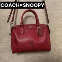 COACH コーチ ハンドバッグ 2way スヌーピー F37272