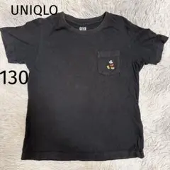 UNIQLO❣️ユニクロ　UT ミッキーマウス Tシャツ [130]ブラック半袖