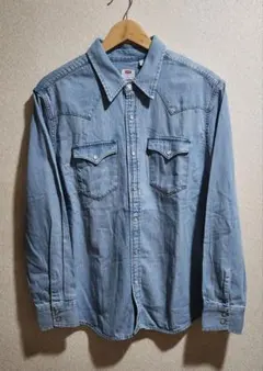 新品 Levi's リーバイス デニム ウエスタンシャツ ライトカラー M(L)のサムネイル