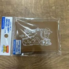 ディズニー　トイストーリー　レザー風カードホルダー　セリア