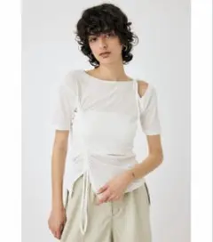 MOUSSY ONE SHOULDER TIED NECK Tシャツ⚠️最終値下げのサムネイル