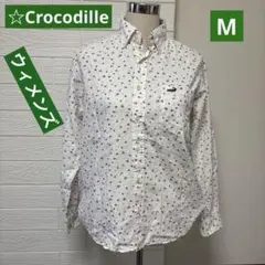crocodile 花柄 長袖シャツ ホワイト　メンズ　クロコダイル　レディースのサムネイル