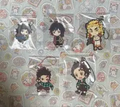 鬼滅の刃 ラバーストラップ☆チャーム5種セット
