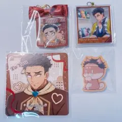 鬼滅の刃 悲鳴嶼行冥 岩柱 アクリルチャーム コースター アニマルクッキーバッジ