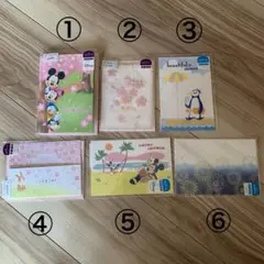 激レア　ホールマーク　ポストカード　立体カード　ディズニー　桜　6種類まとめ売り