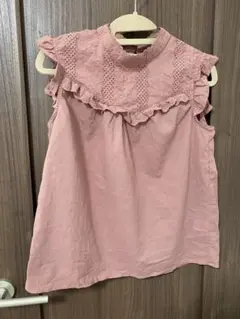 オレンジピンク♡サーモン色 ノースリーブ風