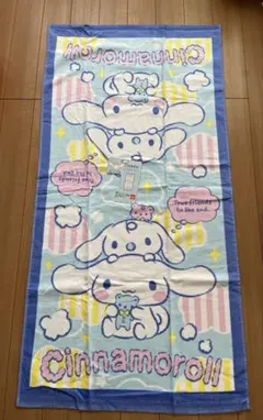 Sanrio シナモンジャガードバスタオル 約150×80cm 大判　新品未使用 Sanrio シナモンジャガードバスタオル 約150×80cm 大判 新品未使用