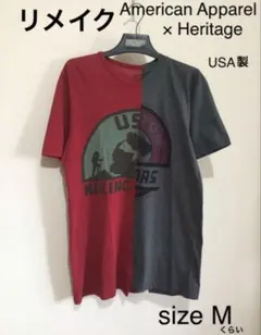 リメイク 一点物 USA製 ドッキングTシャツ アウトドア ヘリテージのサムネイル