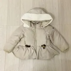 100cm petit main ヘプラム ダウンジャケット ベージュ アウター