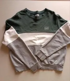 Lee トレーナー M グリーン/ホワイト/グレー