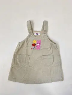 【当日発送可能】ミキハウス　ジャンバースカート コーデュロイ　90cm