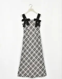 【AnMILLE】リボンチェックキャミワンピース【25AW新作】