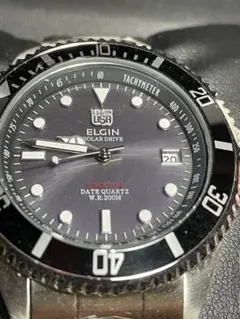 ELGIN エルジンソーラークォーツ 腕時計 美品　稼働中のサムネイル
