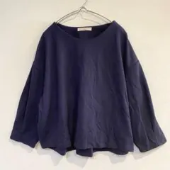 【ショコラフィネローブ】カットソー プルオーバー ドロップショルダー F