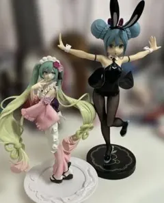 初音ミク フィギュア　抹茶パフェ さくら ver. バニーガール　2体セット