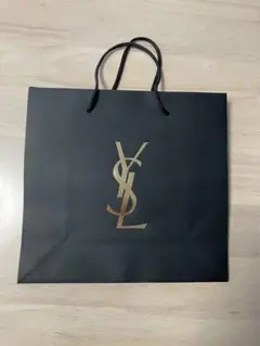 YSL イヴ・サンローラン　ショップ袋 黒 ロゴ入り