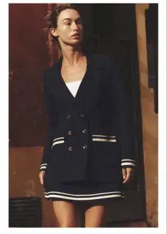 ZARA 新品　クロスニットブレザー