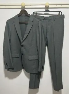 美品 ユニクロ 感動ジャケット 感動パンツ セットアップ グレー L