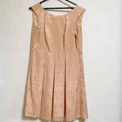 クリーニング済み ピンク 花柄ワンピース ドレス　結婚式 2次会 謝恩会 発表会