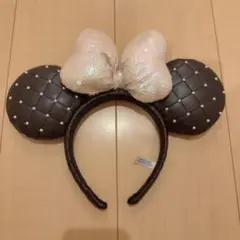 ディズニー カチューシャ 黒のキルティング